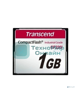 Промышленная карта памяти Transcend CompactFlash 1GB Transcend 220I, SLC, темп. режим от -40? до +85?