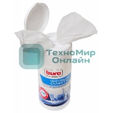 Салфетки Buro BU-Tmix универсальные туба 65шт влажных + 65шт сухих