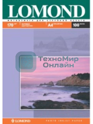 Фотобумага Lomond 0102012 A3/170г/м2/100л./белый матовое/матовое для струйной печати