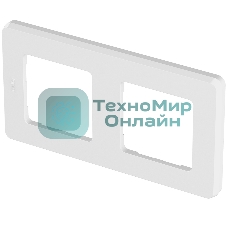 Рамка 2 поста белый Inspiria