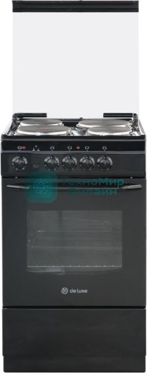 Плита электрическая De Luxe 5004.13э КР белый, конфорок 4 шт, духовка 43 л, 50 см x 85 см x 50 см