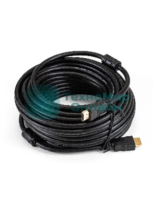 Кабель HDMI ExeGate EX-CC-HDMI-15.0F (19M/19M, 15м, v1.4b, ферритовые кольца, позолоченные контакты)