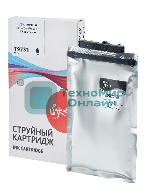 Контейнер с чернилами Sakura C13T973100 (T9731 BK) для Epson, черный, 22500 к.