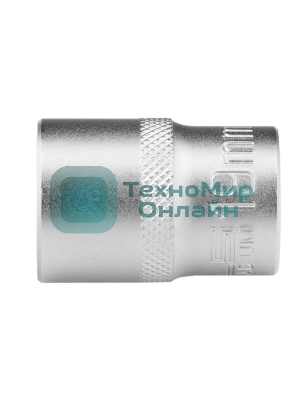 Головка торцевая Stels 19 мм, 12-гранная, CrV, под квадрат 1/2