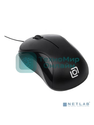 Мышь проводная Oklick 115SR черный, 1000 dpi, USB, кнопки - 3