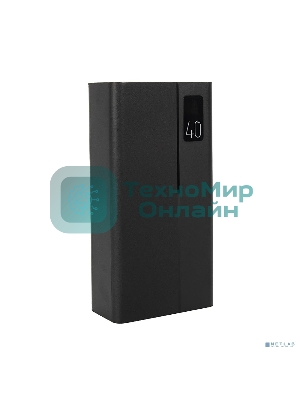 Портативный аккумулятор Perfeo Powerbank MOUNTAINS 40000 mAh/LED дисплей/PD + QC 3.0/Type-C/4 USB/Выход: 3A, max 22.5W/черный (PF_D0144)
