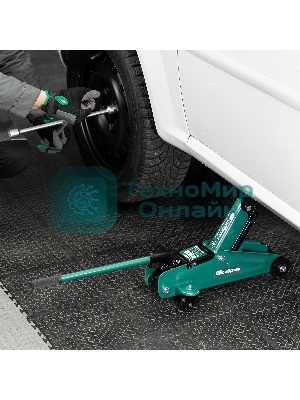 Домкрат гидравлический подкатной Сибртех2 т, 135-320 мм