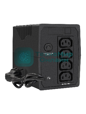 Источник бесперебойного питания ExeGate Power Smart ULB-650.LCD.AVR.4C13 650VA/360W, LCD, AVR, 4*C13, черный