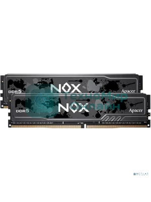 Оперативная память Apacer Nox, DDR5, 32Gb (2x16Gb), 6000MHz, CL40, DIMM, радиатор, черный