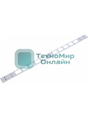 Вертикальный кабельный органайзер в шкаф, ширина 75 мм 42U (ВКО-М-42.75) ЦМО