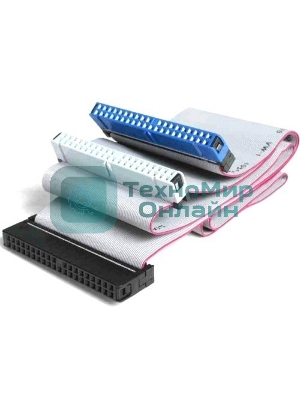Шлейф IDE UDMA66/100/133 Cablexpert CC-EIDE/66, 2 устр., 80 жил, 48см, пакет