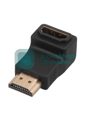 Переходник штекер Rexant HDMI - гнездо HDMI, угловой