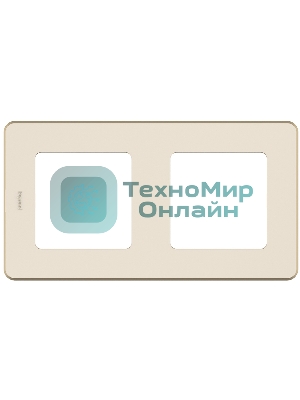 Рамка 2 поста слоновая кость Inspiria