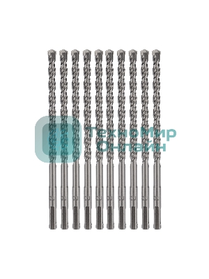Бур по бетону Kranz 8x160x100 мм SDS PLUS (10 шт.)