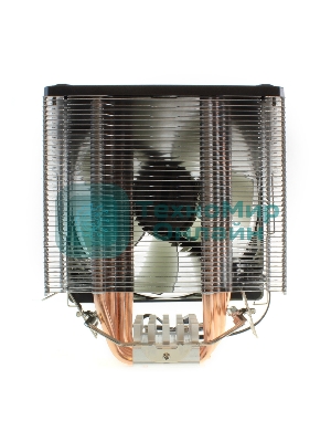 Кулер для процессора Crown CM-5 прозрачный/черный, 120 мм, 1500 об/мин, 30.8 дБ, 4 pin, 187 Вт, 148 мм