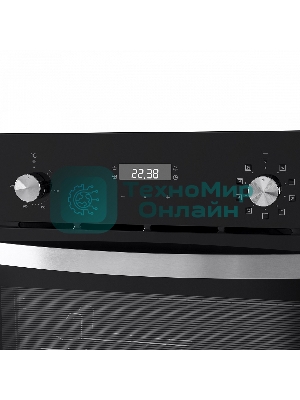 Духовой шкаф электрический Maunfeld EOEM.589B черный/серебристый, встраиваемый