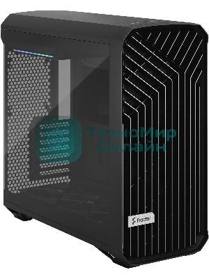Компьютерный корпус Fractal Design Torrent Black TG Light Tint/E-ATX, TG, 2x3.5, 4x2.5, 7xPCI, 1xUSB-C, 2xUSB3.0/2x180mm, 3x140mm fans inc./FD-C-TOR1A-01