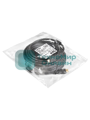 Кабель HDMI ExeGate EX-CC-HDMI-15.0F (19M/19M, 15м, v1.4b, ферритовые кольца, позолоченные контакты)
