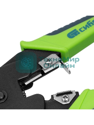 Клещи для обжима телефонных и компьютерных клемм Сибртех 4P, 6P, 8P, функция обрезания проводов