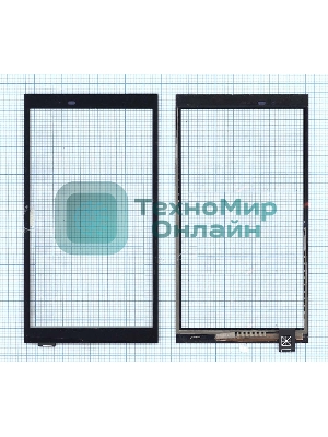 Сенсорное стекло (тачскрин) для HTC One E9+, черное