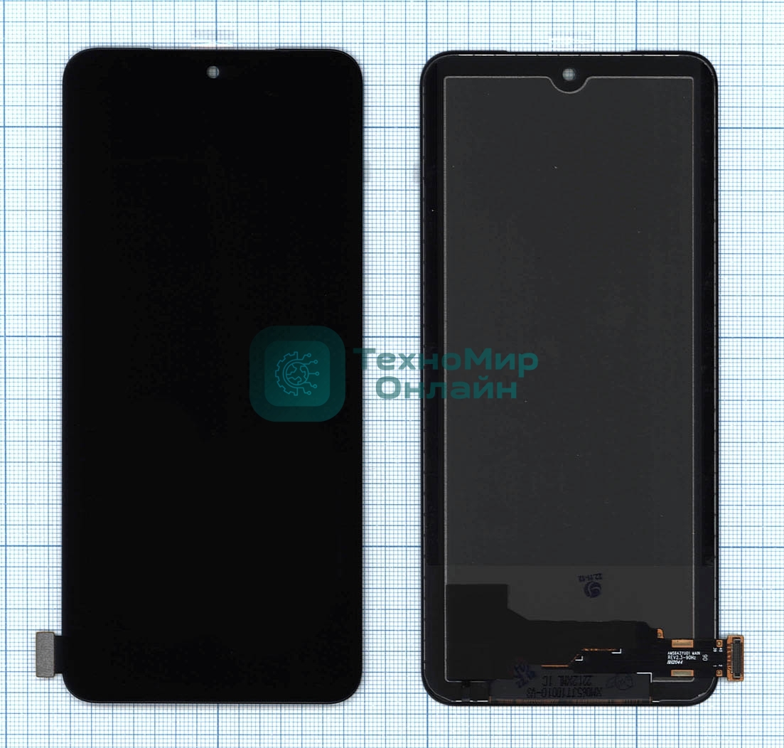 Дисплей для Xiaomi Redmi Note 11 в сборе с тачскрином черный