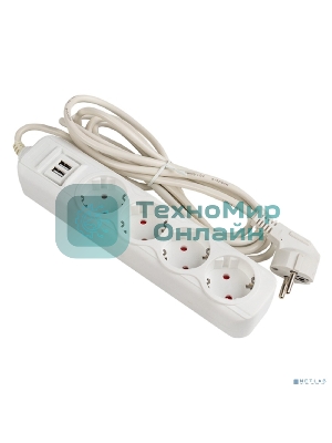 Удлинитель EKF UBA16-2USB-4-05i Удлинитель 