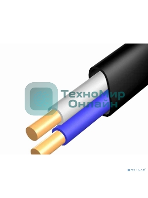 Кабель силовой медный Rexant ВВГ-Пнг(А) 2x1,5 мм², 50 м, ГОСТ 31996-2012, ТУ 16-705.499-2010