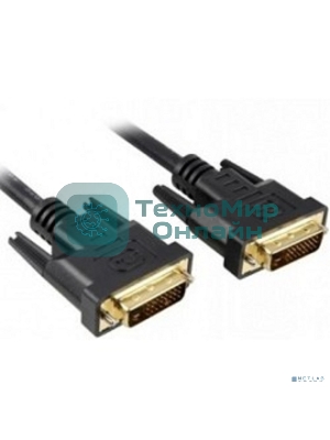 Кабель DVI dual link 1.8м ExeGate, позолоченные контакты