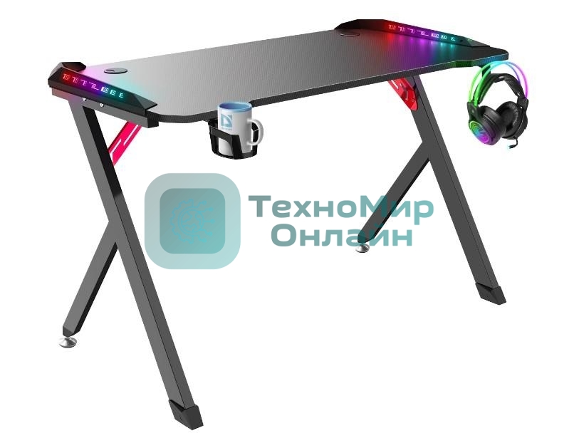 Стол игровой Defender GAMING SPIRIT RGb черный