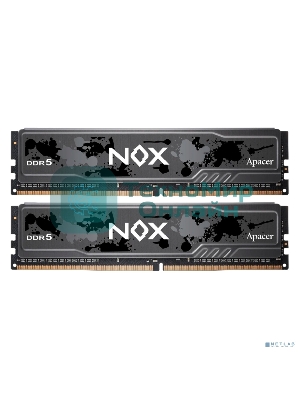 Оперативная память Apacer Nox, DDR5, 32Gb (2x16Gb), 6000MHz, CL40, DIMM, радиатор, черный
