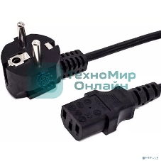 Кабель питания Filum FL-PC6-EU-C13-1M CEE 7/7- С13, 3х0.5мм?, 220В, 6A, чёрный, 1 м.