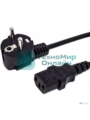 Кабель питания Filum FL-PC6-EU-C13-1M CEE 7/7- С13, 3х0.5мм?, 220В, 6A, чёрный, 1 м.
