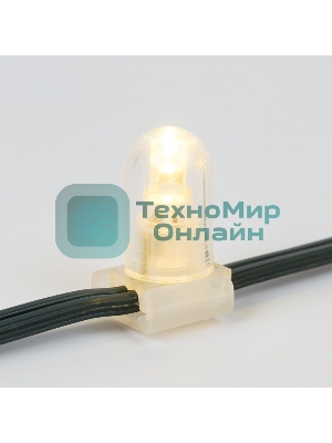 Гирлянда Neon-night LED Clip Light 12V шаг 150 мм, цвет диодов теплый белый, Flashing (белый)