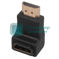 Переходник штекер Rexant HDMI - гнездо HDMI, угловой