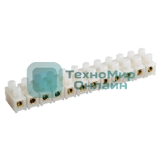Колодка клеммная ЗВИ-60 6-16кв.мм 12пар ПВХ IEK UZV1-060-16