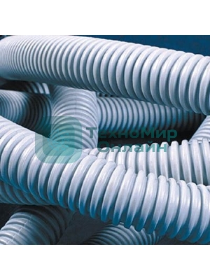 Труба гофрированная ПВХ DKC d20 мм с протяж. сер. (уп. 100 м)