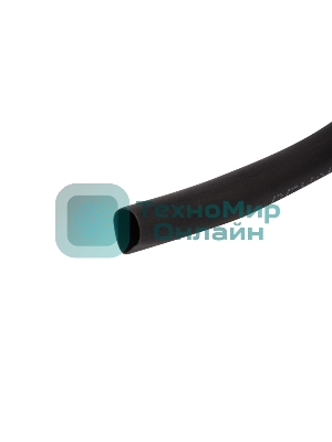 Трубка термоусаживаемая Rexant 5,0/2,5 мм черная, ролик 2,44 м