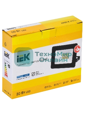 Прожектор IEK LPDO601-30-65-K02 СДО 06-30 светодиодный черный IP65 6500 K IEK