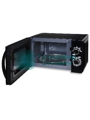 Микроволновая печь Hyundai HYM-M2063 черный, 20 л, 700 Вт, переключатели - поворотный механизм