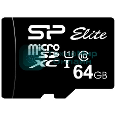 Флеш карта microSDXC 64Gb Class10 Silicon Power SP064GbSTXBV1V20 Elite w/o adapter