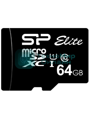 Флеш карта microSDXC 64Gb Class10 Silicon Power SP064GbSTXBV1V20 Elite w/o adapter
