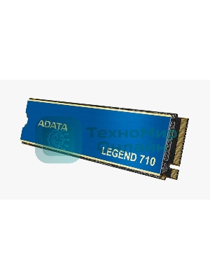 Накопитель SSD ADATA LEGEND 710, 512Gb, PCIe 3.0 x4, M.2 2280, NVMe, R/W 2400/1600, с радиатором