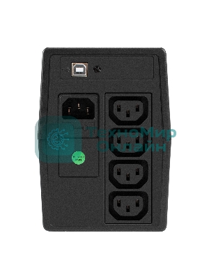 Источник бесперебойного питания ExeGate Smart LB-850.LCD.AVR.4C13.USB (850VA/510W, LCD, AVR, 4*C13, USB, батарея 12V 9Ah, черный)