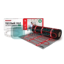 Теплый пол (нагревательный мат) Rexant PRO (RNX -5,0-1100 площадь 5,0 м² (0,5х10,0 м)), 1100 Вт, двухжильный с экраном