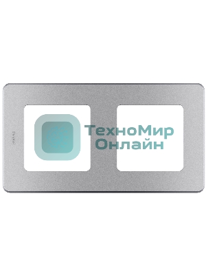 Рамка 2 поста алюминий Inspiria