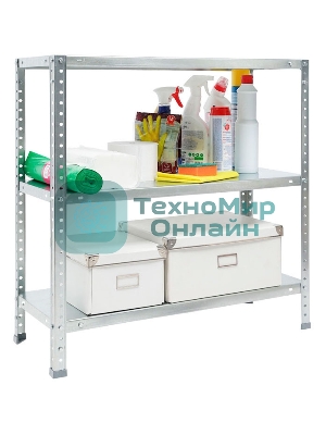 Стеллаж Практик ES пол.:3 разборная 750x750x300мм серый