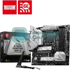 Материнская плата MSI MAG B760M MORTAR WIFI II, LGA 1700, Intel B760, 4xDDR5, 4xSATA, 3xM.2, 1xPCIe 5.0 x16, 1xPCIe 4.0 x4, 1xHDMI, 1xDP, 1xUSB Type-C, 1x2.5Gb LAN, 3xUSB-A 2.0, 3xUSB-A 3.2 Gen 2, 5x3.5 мм, 7.1, mATX
