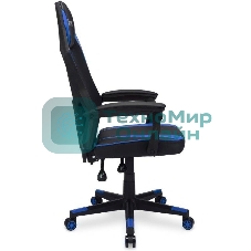 Кресло игровое Оклик 121G черный/синий сиденье черный/синий искусст.кожа/сетка с подголов. крестов. пластик черный