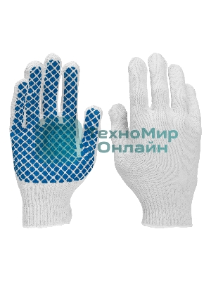 Перчатки трикотажные, ПВХ-покрытие 