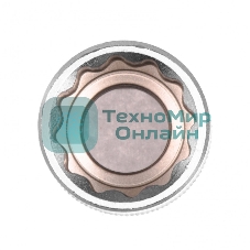 Головка торцевая Stels 19 мм, 12-гранная, CrV, под квадрат 1/2